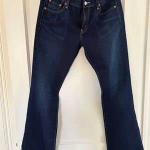 Levi's Women's Dark Wash Low Rise Flare Jeans